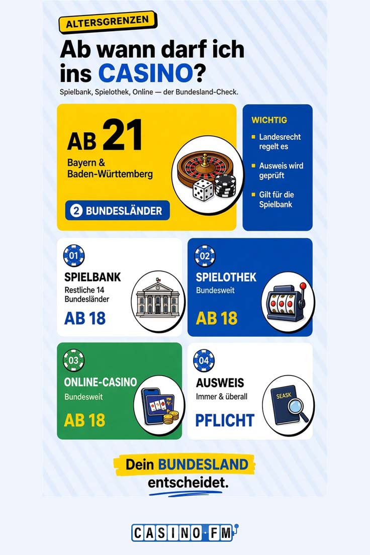 Alter im Casino 18 oder 21
