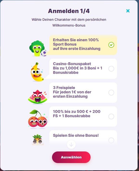 Nomini Registrierung
