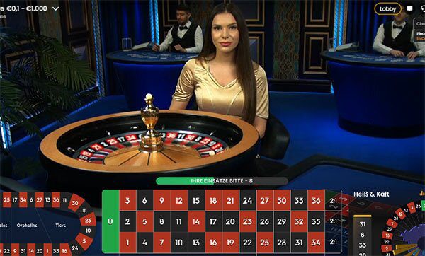 Live Roulette mit Croupiere