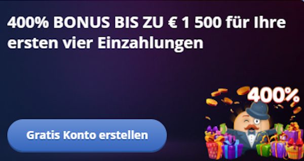 Mr Bet 400% Casino Bonus aber als Paket