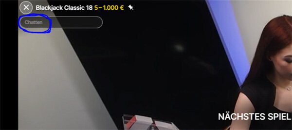 Live Blackjack Chat