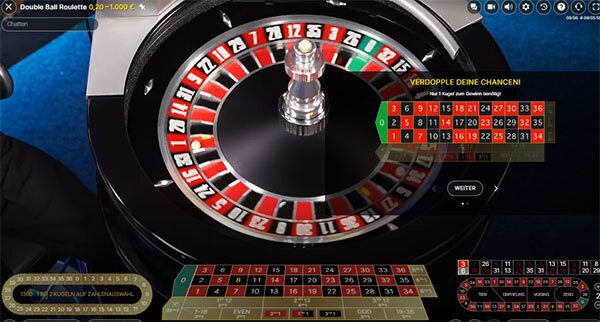 Evolution Double Ball Roulette