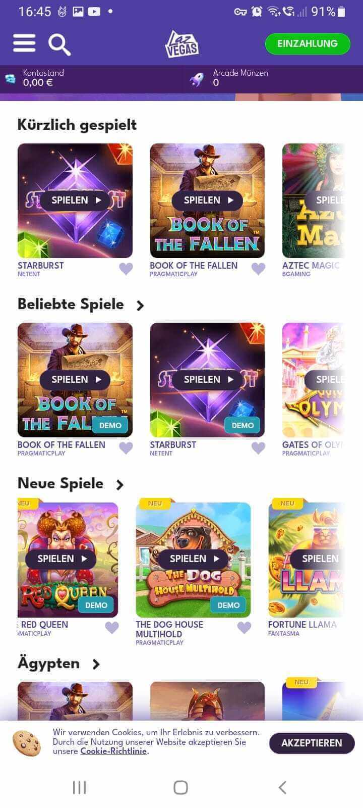 Mobile Casino Spiele