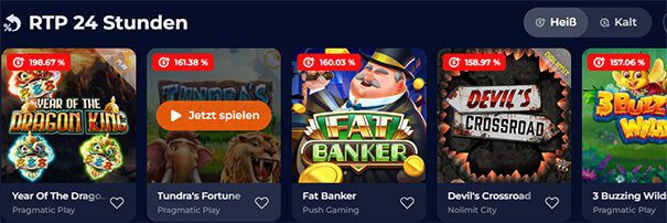 Nine Casino heiße Slots