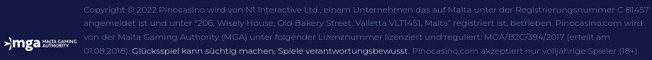 Pino Casino Lizenz