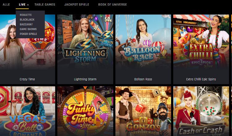Casino Universe Live Casino
