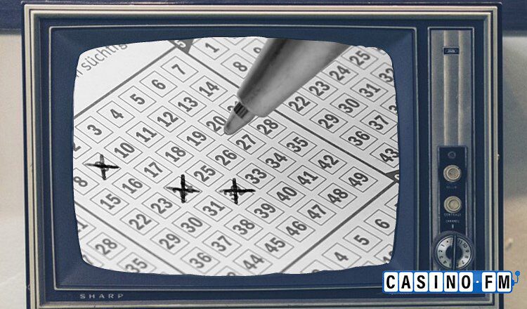 Lottoschein wird im TV angekreuzt | casinoFM Markenbild