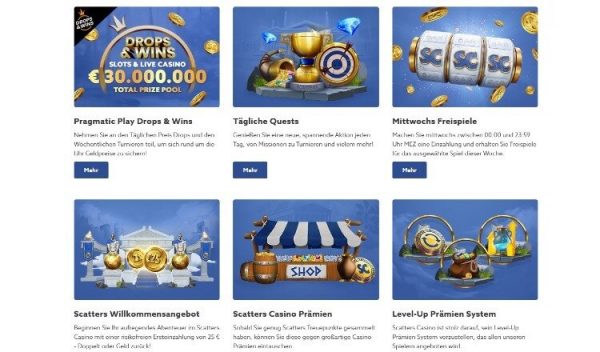 scatters bonus angebot