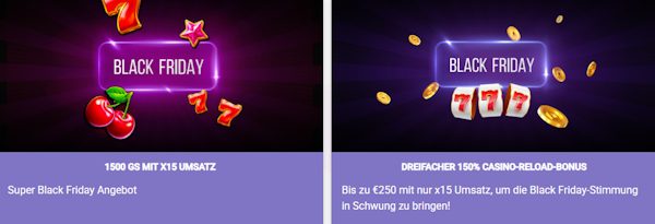 Lucy's Casino Black Friday Reload + Freispiele