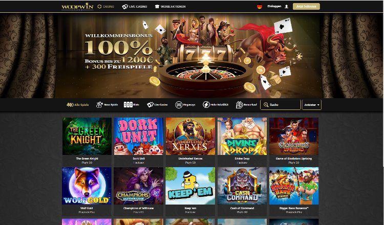 Woopwin Casino Startseite