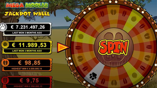 Mega Moolah Jackpot Glücksrad