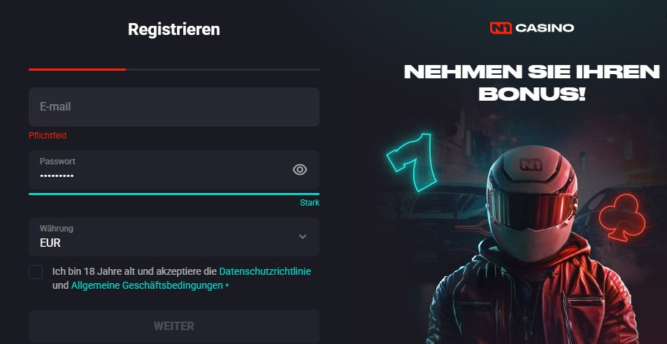 N1 Casino Registrierung