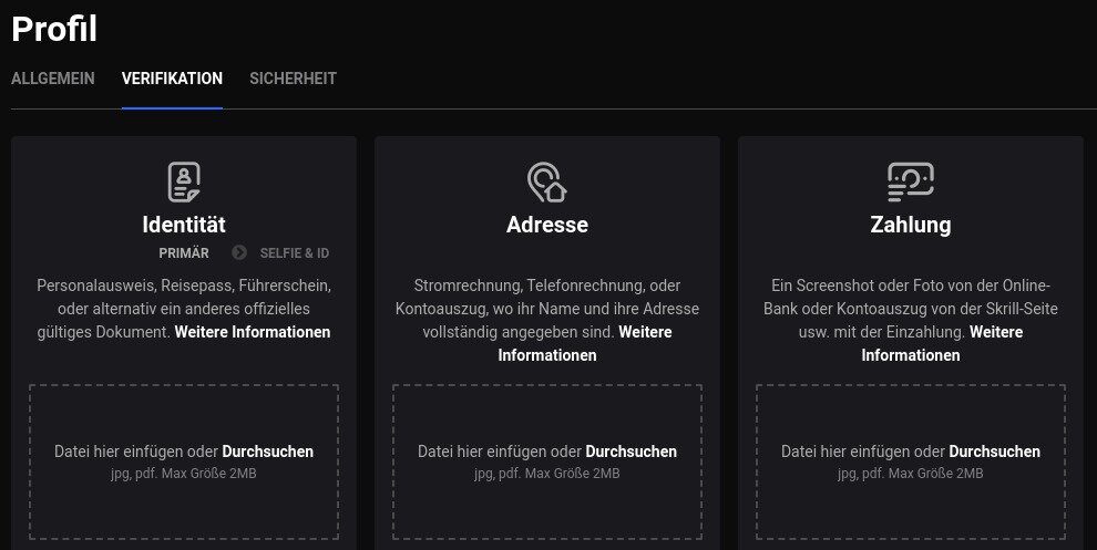Betandplay Konto verifizieren