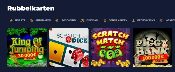 Joo Casino Rubbelkarten