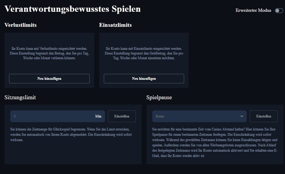 Golden Star Casino Spiellimits