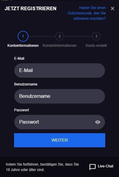 Pribet Registrierung