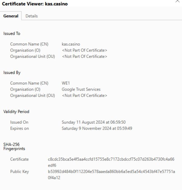 KasCasino SSL-Verschlüsselung