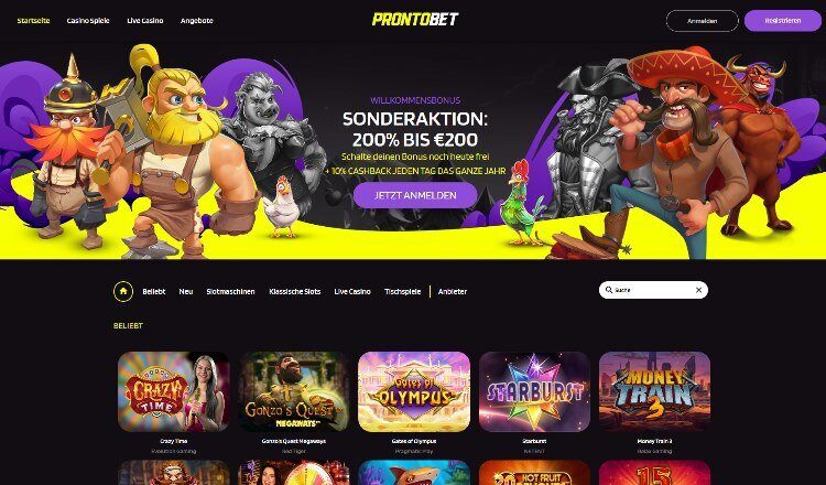 prontobet-startseite