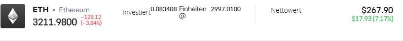 Wallet Ethereum Guthaben