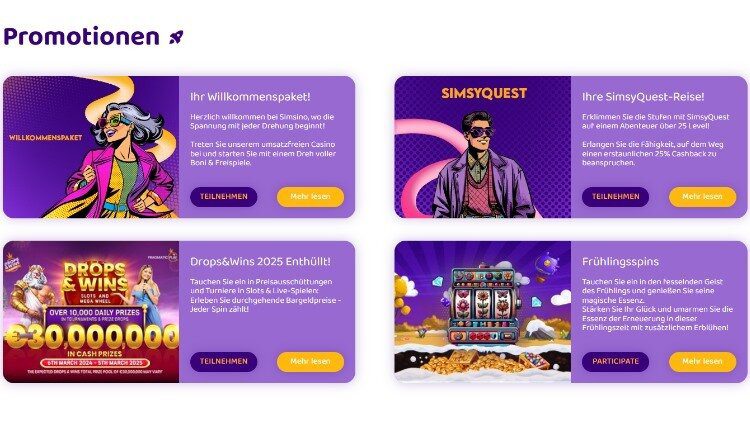 Simsino Bonusangebot