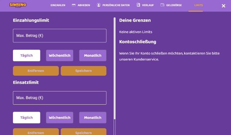 Simsino verantwortungsvolles Spielen