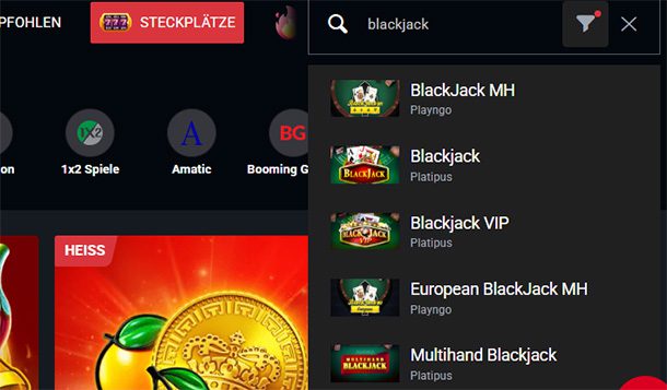 Blackjack im Cobra Casino