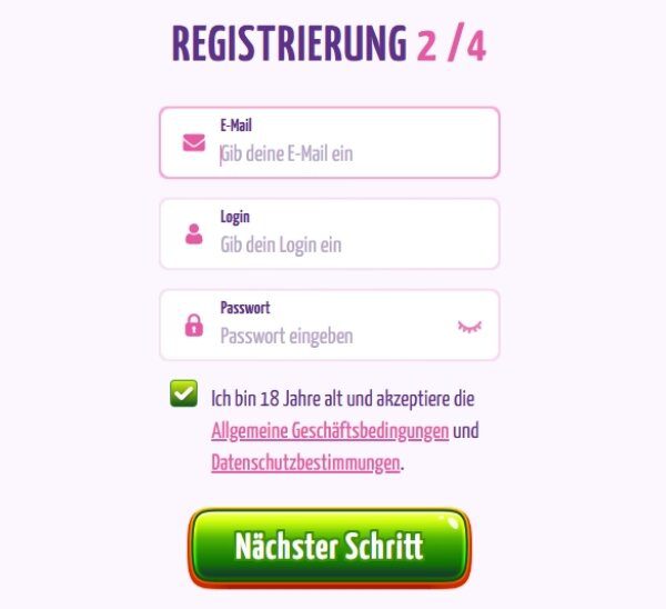 Joker8 Registrierung