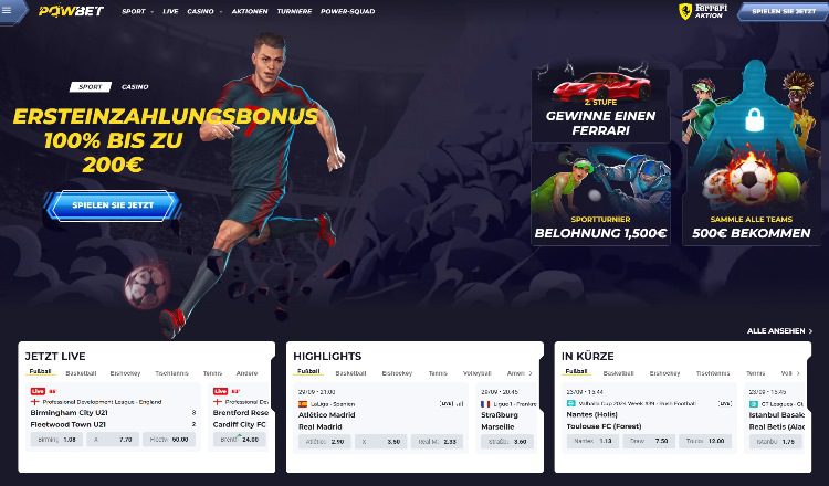 Powbet Startseite