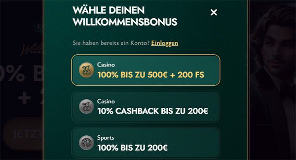 Bonus aktivieren im Cashed Casino