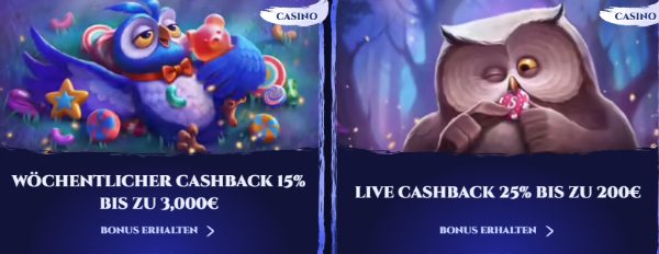 Spinight Cashback Bonus
