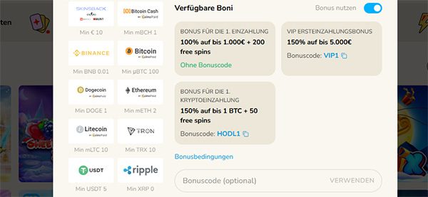 Fat Fruit Casino Bonus aktivieren