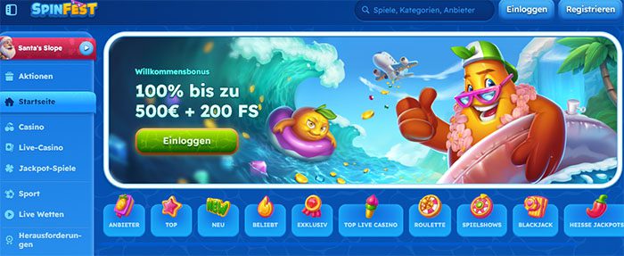 Spinfest Casino Startseite