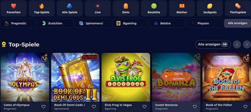 Nine Casino Spiele & Slots