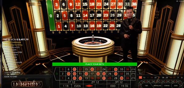 Lightning Roulette im Live Casino