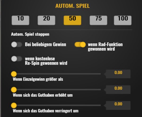 Limits für Autoplay bei Fire Joker