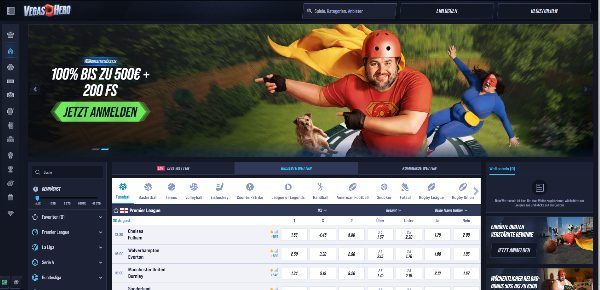 VegasHero Casino Startseite