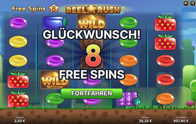 Reel Rush Freispiele