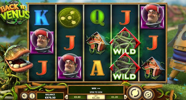 Sticky Wilds beim Slot Back to Venus