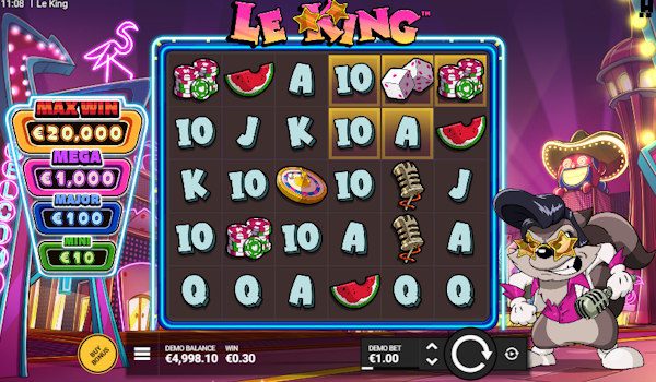 Ein Gewinn löst bei Le King Kaskaden aus