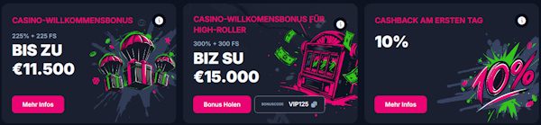 Betsio 11.500€ + 225 Freispiele für Neukunden
