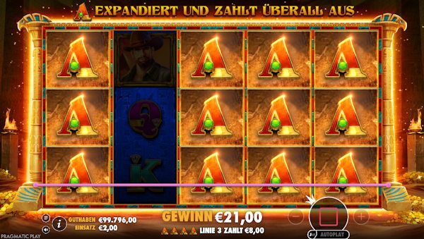 Book of Tut Freispiele mit expandierendem Symbol