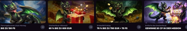 Drakaris Boni für Bestandskunden